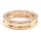 Bvlgari Ring B-zero One XS Band Logo 18K Pink Gold