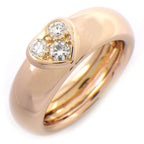 Tiffany & Co Ring Friendship Heart Point Diamond 18K Pink Gold