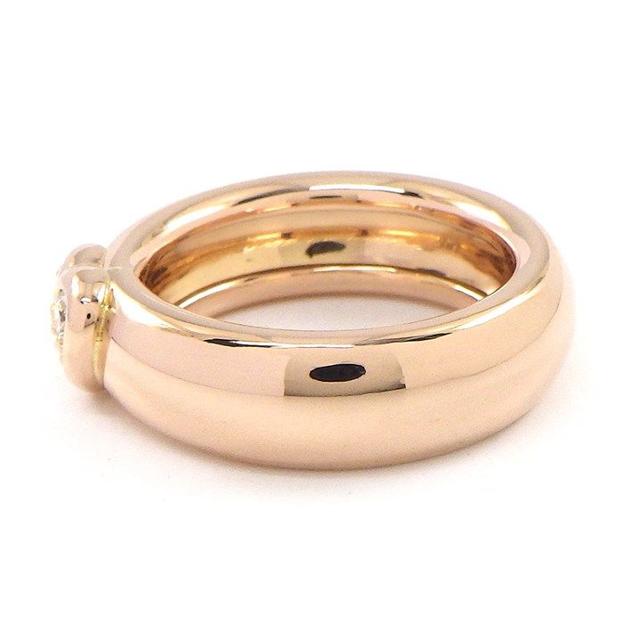 Tiffany & Co Ring Friendship Heart Point Diamond 18K Pink Gold