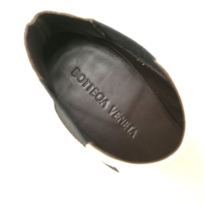 Bottega Veneta Boots 36 Side Gore Chelsea High Heel Cream Black