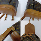 Louis Vuitton Monogram Montsouris Middle Backpack Brown — view 5