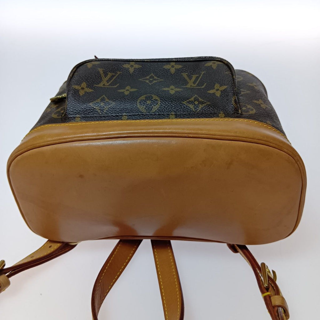 Louis Vuitton Monogram Montsouris Middle Backpack Brown — view 4