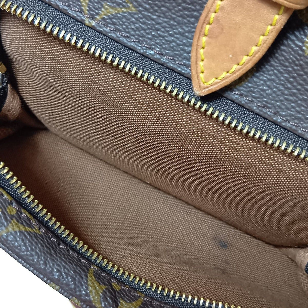 Louis Vuitton Monogram Montsouris Middle Backpack Brown — view 6