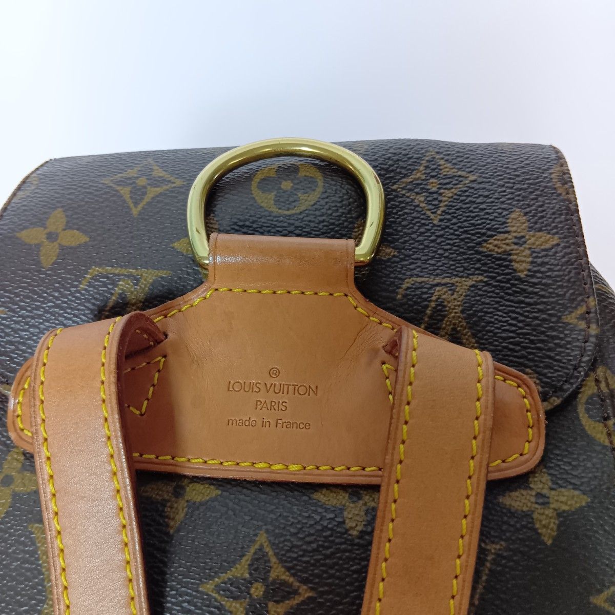 Louis Vuitton Monogram Montsouris Middle Backpack Brown — view 3
