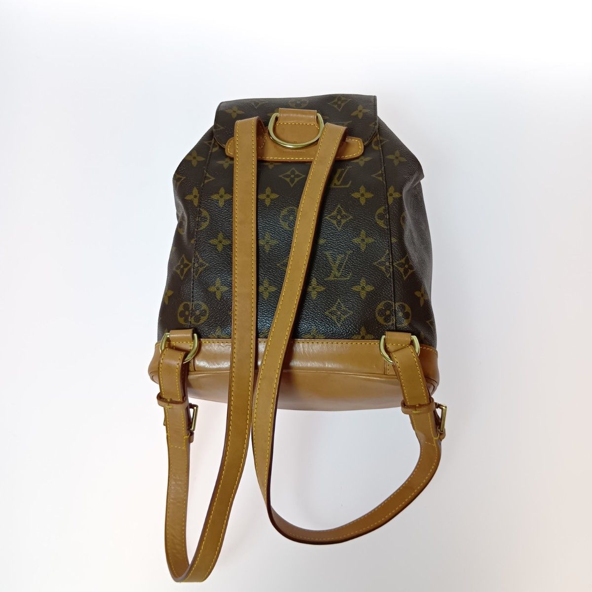 Louis Vuitton Monogram Montsouris Middle Backpack Brown — view 2