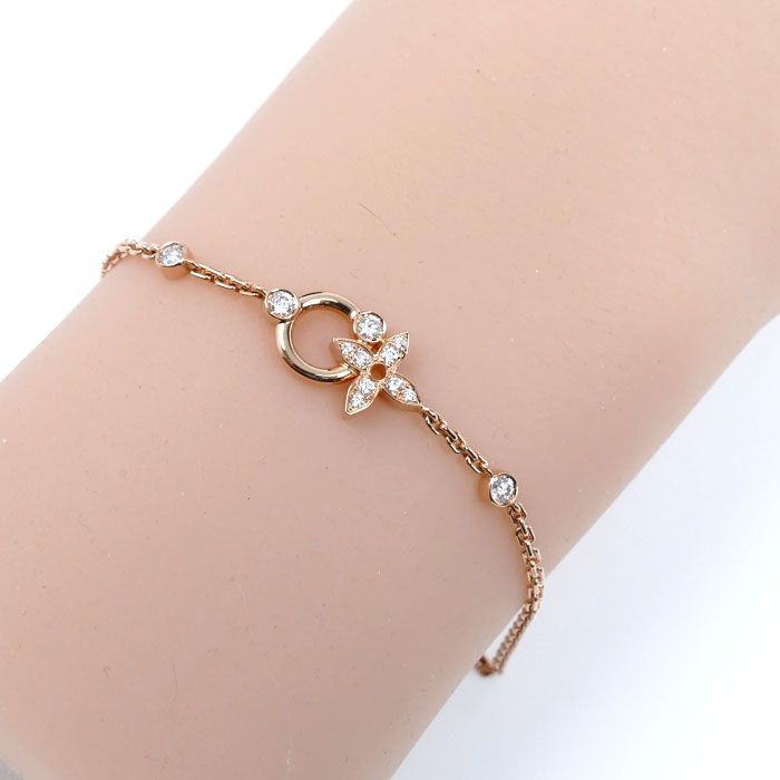 Louis Vuitton 18K Pink Gold Idyll Blossom Bracelet Diamond