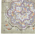 Hermes Scarf Silk Carre 90 Sous les Oranges Under the Orange Tree Beige