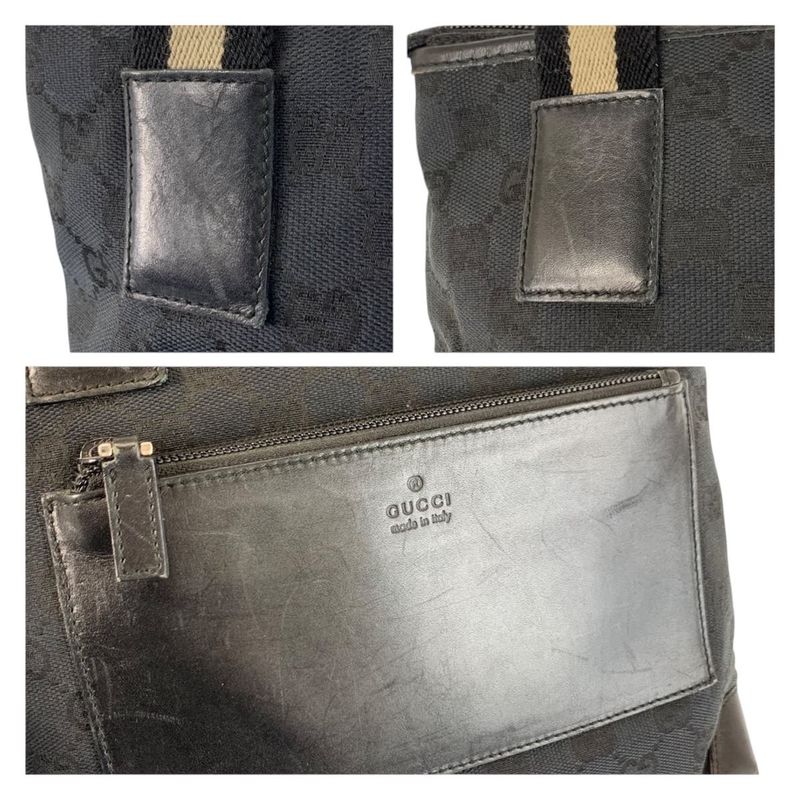 Gucci Sherry Leather Canvas