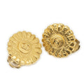 Chanel CC Flower Earrings