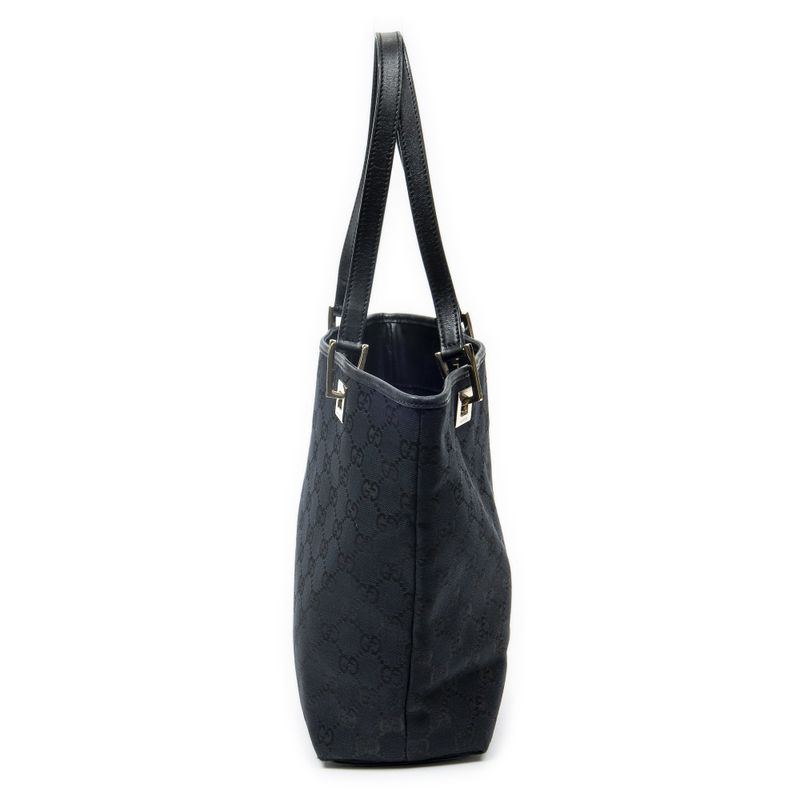 Gucci Small Bucket Tote Black GG Canvas