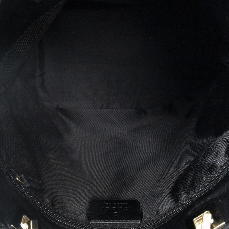 Gucci Small Bucket Tote Black GG Canvas