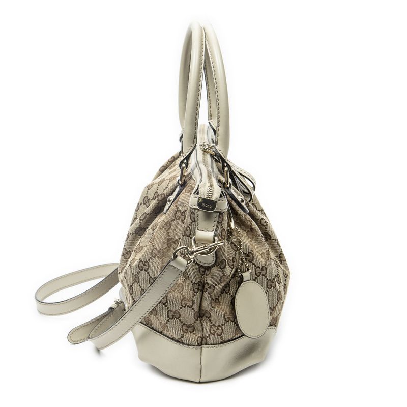 Gucci Ski Top Handle Beige GG Canvas