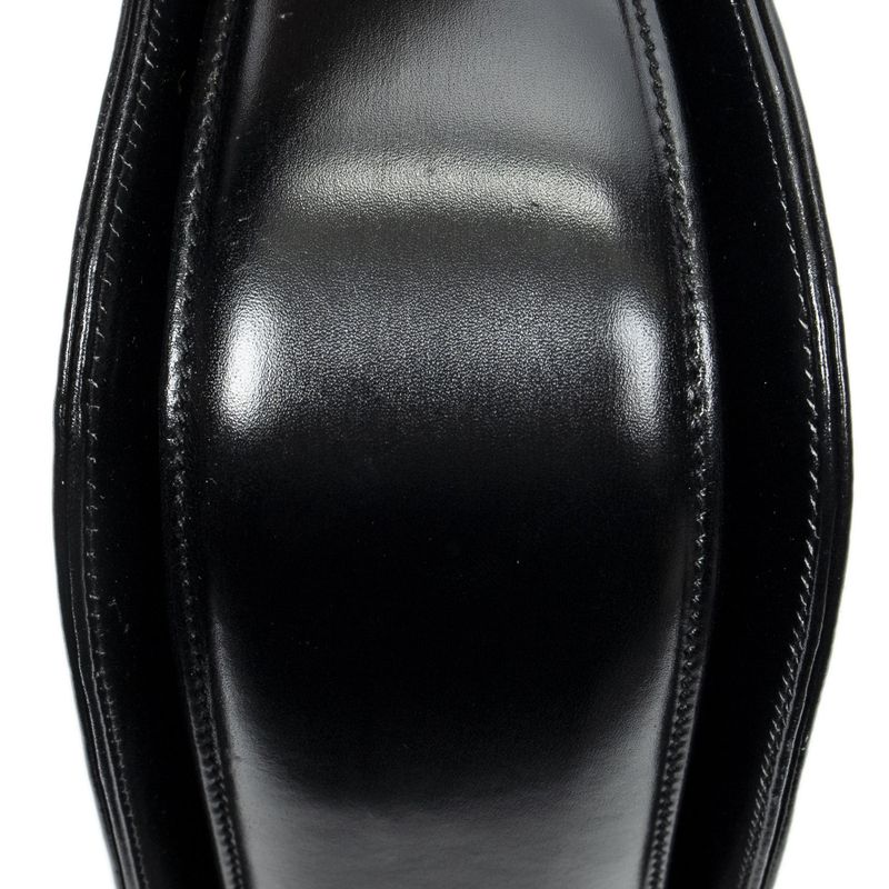 Gucci Black Slim Skirt Fusskin Leather