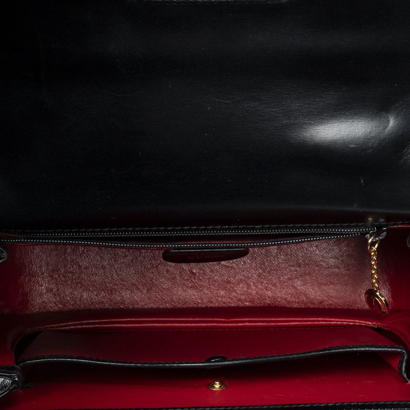 Gucci Black Slim Skirt Fusskin Leather
