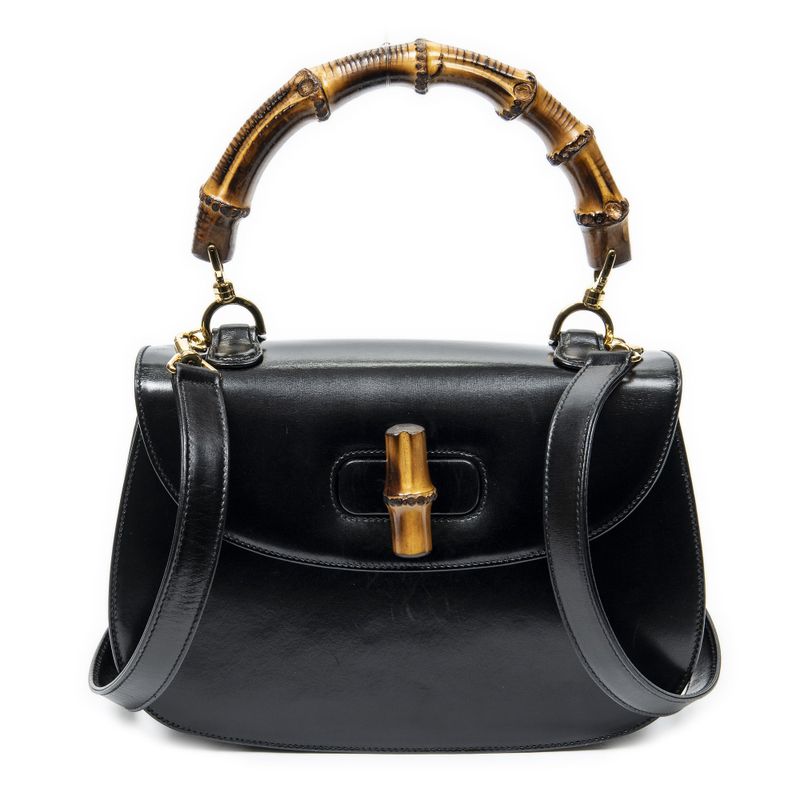 Gucci Black Slim Skirt Fusskin Leather