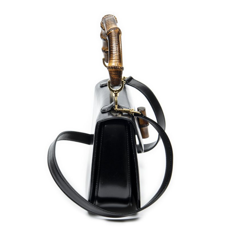 Gucci Black Slim Skirt Fusskin Leather
