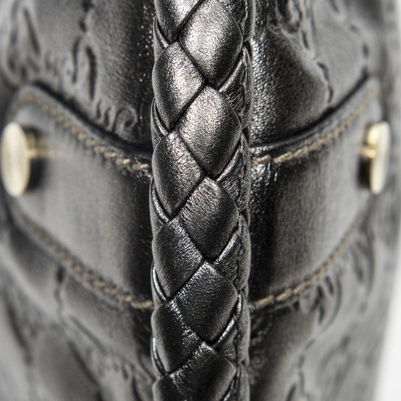 Gucci Medium Brit Tassel Flap Metallic Silver Shoulder Bag