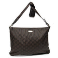 Gucci Large Flat Messenger Dark Brown GG Nylon Canvas