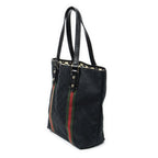 Gucci Web Vertical Jolique Kurt Black GG Canvas Shoulder Bag