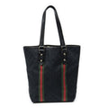 Gucci Web Vertical Jolique Kurt Black GG Canvas Shoulder Bag