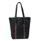 Gucci Web Vertical Jolique Kurt Black GG Canvas Shoulder Bag