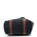 Gucci Web Vertical Jolique Kurt Black GG Canvas Shoulder Bag