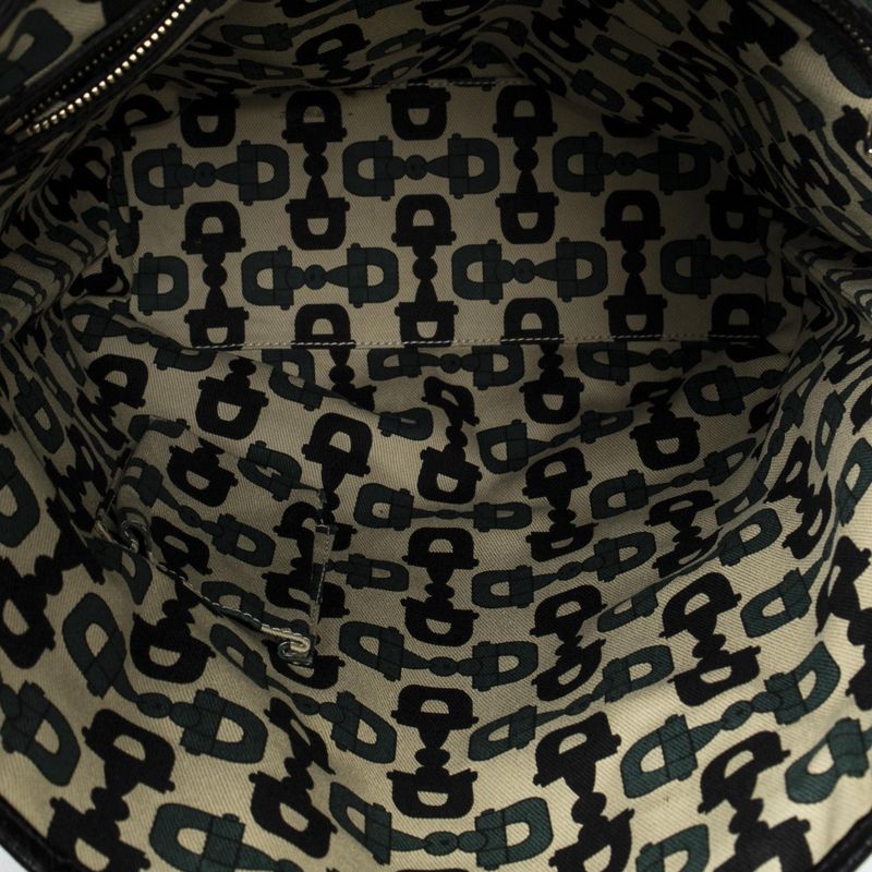 Gucci Web Vertical Jolique Kurt Black GG Canvas Shoulder Bag