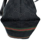 Gucci Web Vertical Jolique Kurt Black GG Canvas Shoulder Bag