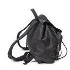 Gucci Double Pocket Drawstring Backpack Black GG Nylon Canvas