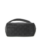 Gucci Front Slip Pocket Hobo Black GG Nylon Canvas