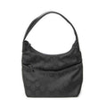 Gucci Front Slip Pocket Hobo Black GG Nylon Canvas