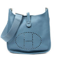 Hermes Evelyne III Blue Jeans Clemence Leather