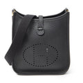 Hermes Evelyne Black Clemence Leather