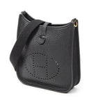 Hermes Evelyne Black Clemence Leather