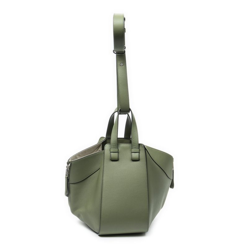 Loewe Small Hammock Green Calfskin Leather Shoulder Bag