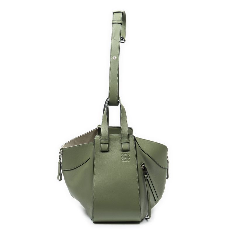 Loewe Small Hammock Green Calfskin Leather Shoulder Bag