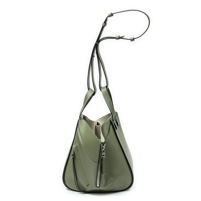 Loewe Small Hammock Green Calfskin Leather Shoulder Bag