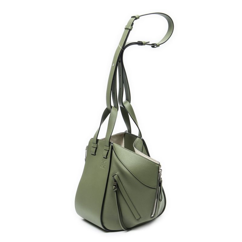 Loewe Small Hammock Green Calfskin Leather Shoulder Bag
