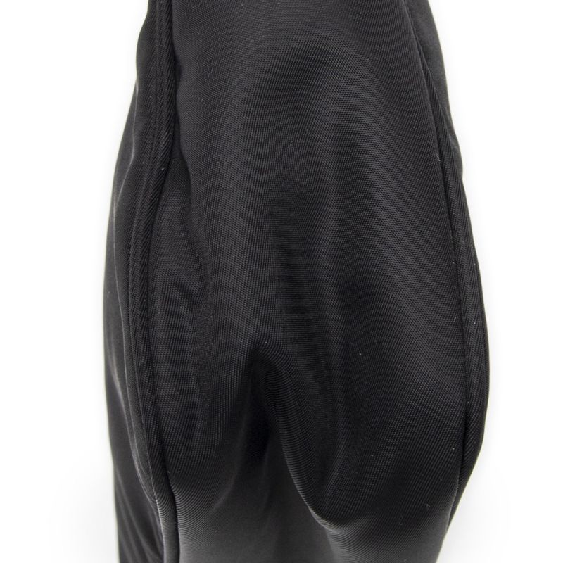 Prada Vintage Mini Zip Hobo Black Nylon Canvas