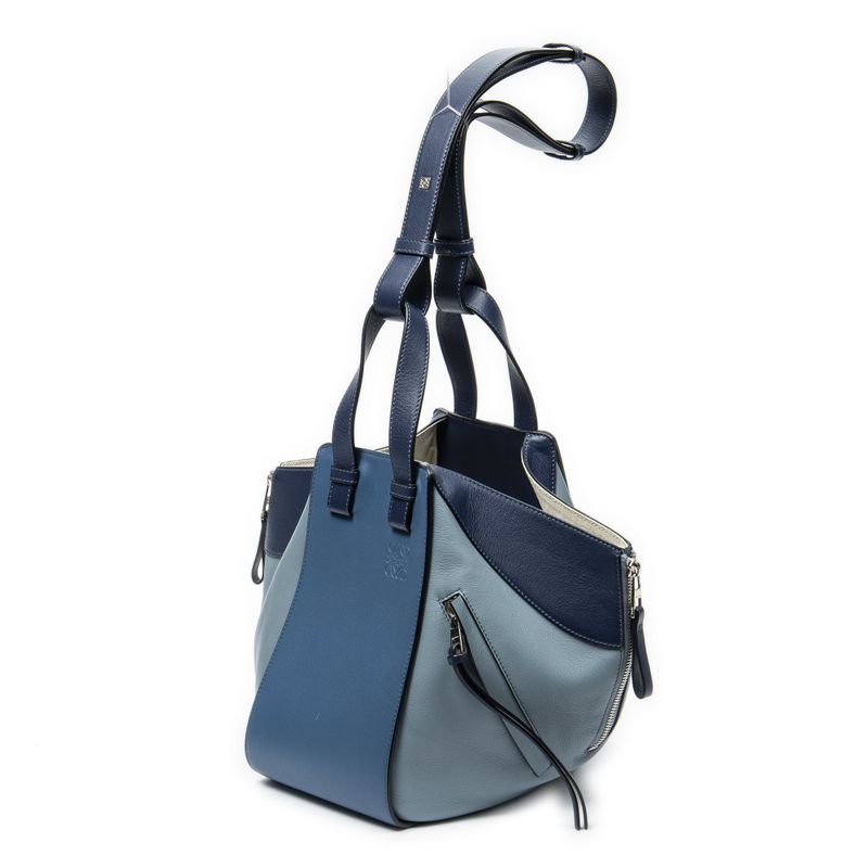 Loewe Small Hammock Blue Calfskin Leather Shoulder Bag