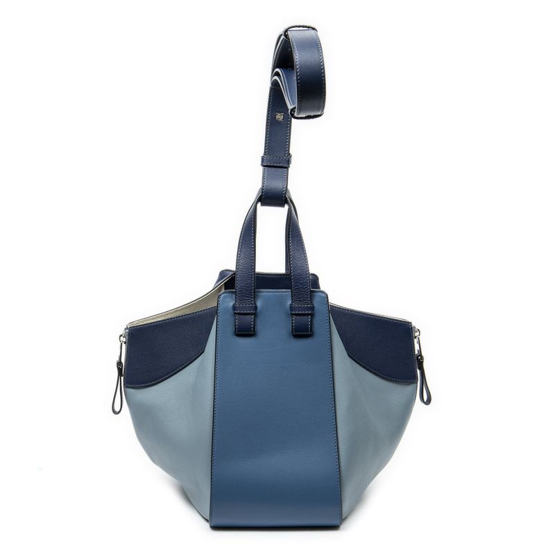 Loewe Small Hammock Blue Calfskin Leather Shoulder Bag