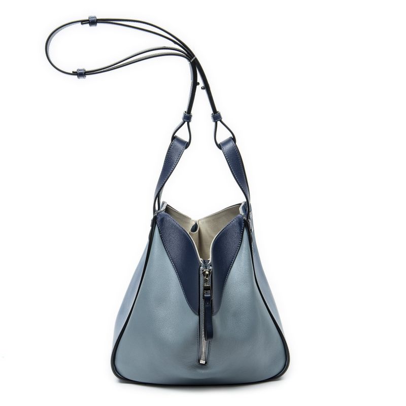 Loewe Small Hammock Blue Calfskin Leather Shoulder Bag