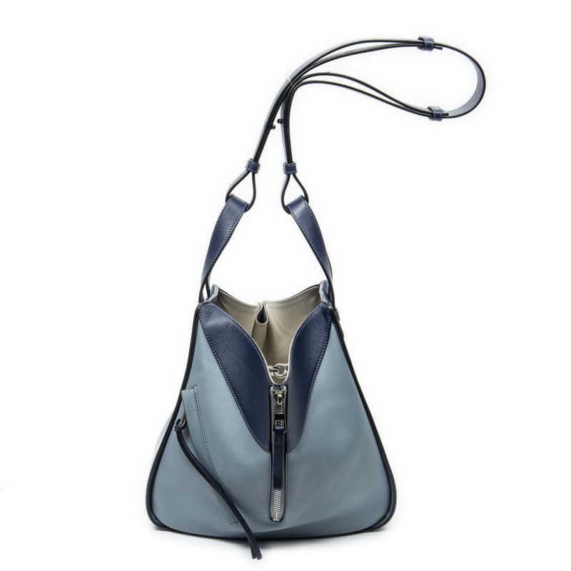 Loewe Small Hammock Blue Calfskin Leather Shoulder Bag
