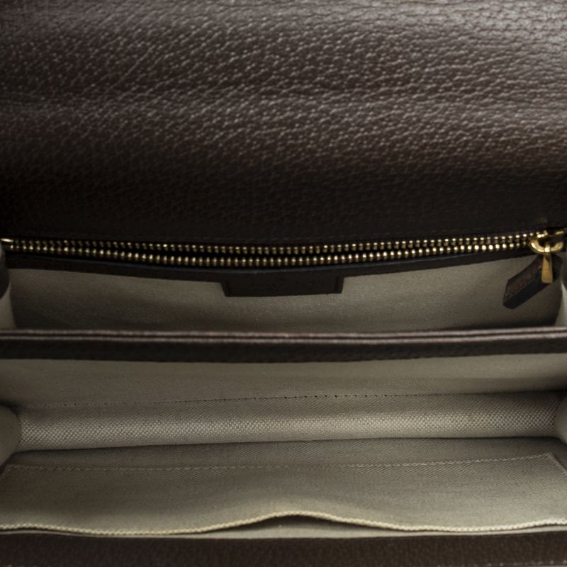 Gucci Small Ophidia Top Handle Beige Brown Jumbo GG Canvas