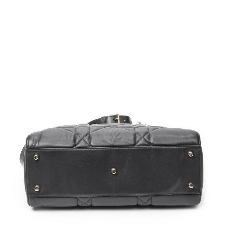 Dior Big Lady D-sire Black Macro Cannage Leather