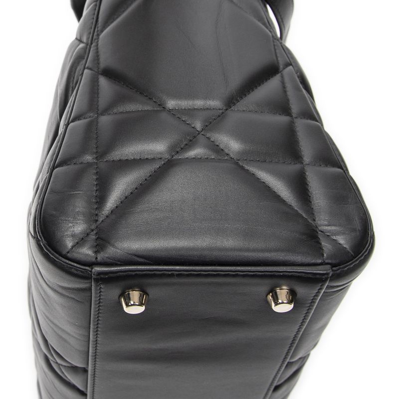 Dior Big Lady D-sire Black Macro Cannage Leather
