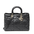 Dior Big Lady D-sire Black Macro Cannage Leather