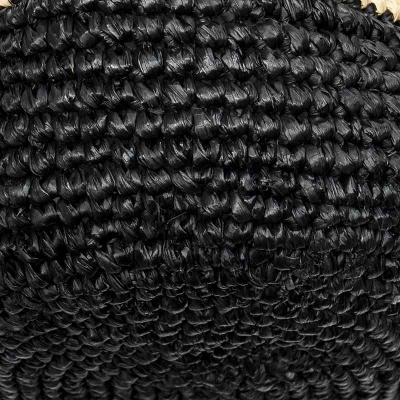 Balenciaga Pannier XS Basket Tote Black Woven Raffia Canvas