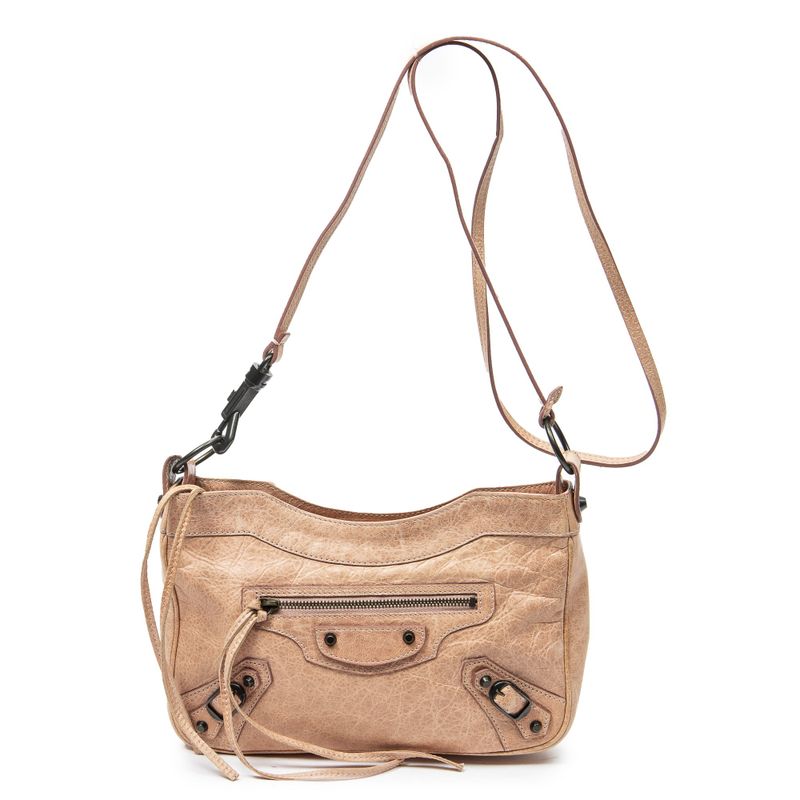 Balenciaga Classic Hip Crossbody Pink Dayless Scalfskin Leather