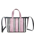 Balenciaga Small Barbes Crossbody Pink Black Striped Pink